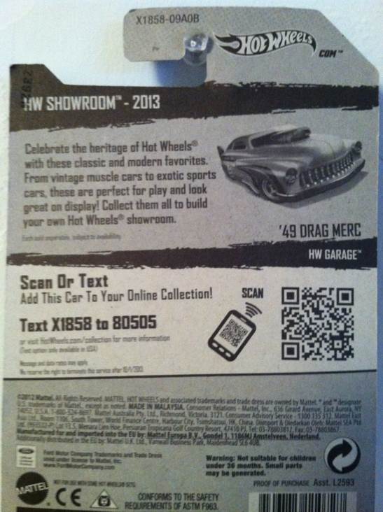 ML ’49 Drag Merc - HW Garage toy car collectible - Main Image 2