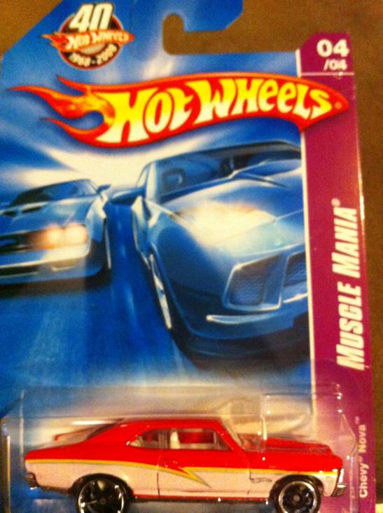 4/4 Chevy Nova - 2008 - HW Muscle Mania toy car collectible - Main Image 1