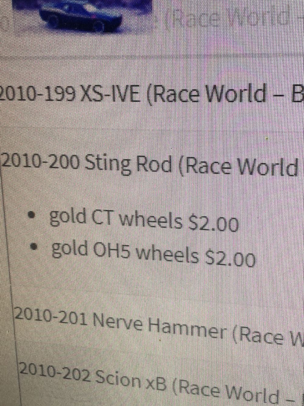 Sting Rod  toy car collectible - Main Image 3