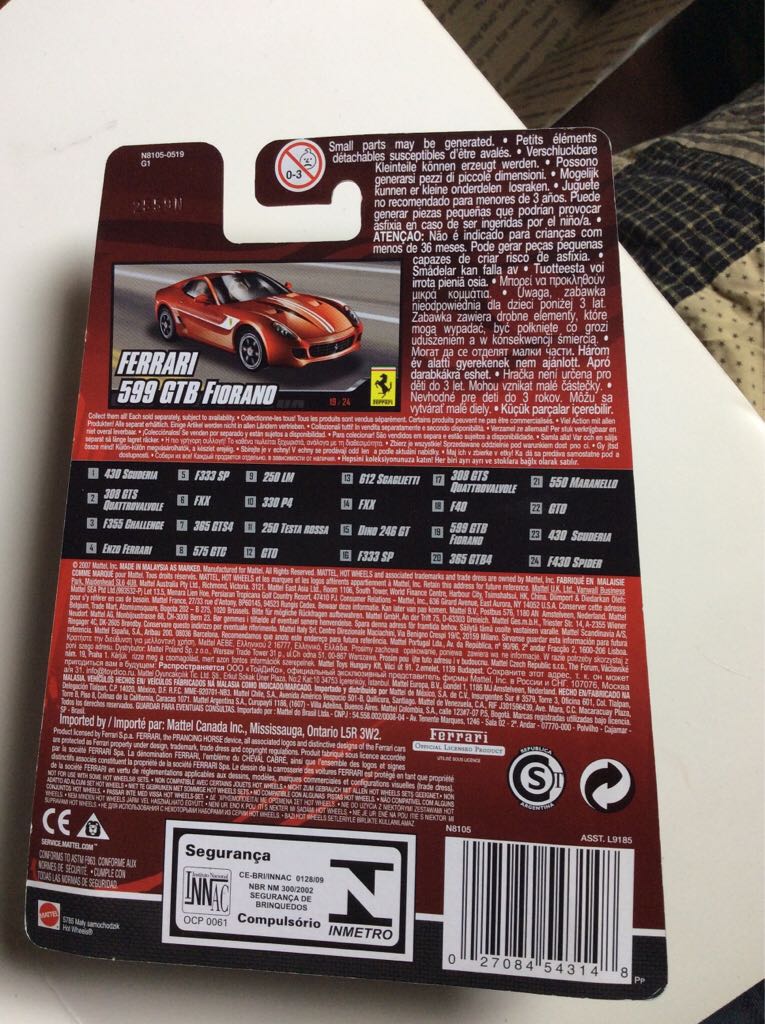 Ferrari Racer 599 GTB Fiorano - 2008 Ferrari Racer toy car collectible - Main Image 2