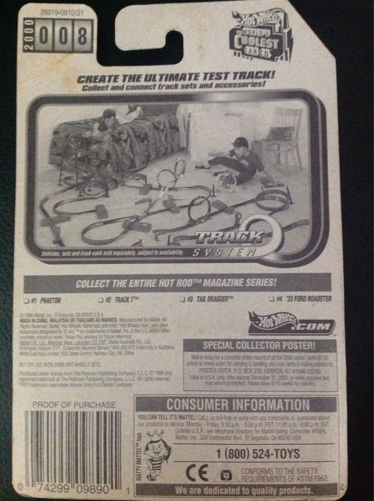 ‘33 Ford Roadster - 2000 Hot Rod Magazine Series toy car collectible - Main Image 2