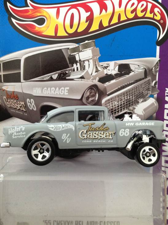 ‘55 Chevy Bel Air Gasser - HW Showroom toy car collectible - Main Image 2