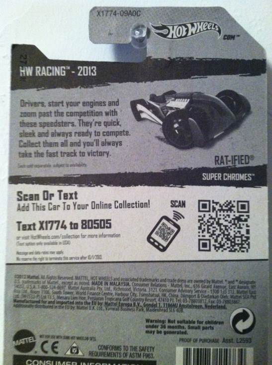 RAT-IFIED - 2005 Acceleracers toy car collectible - Main Image 2