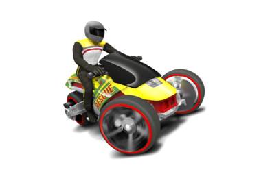 Tri & Stop Me - Thrill Racers - Beach 12 toy car collectible - Main Image 2