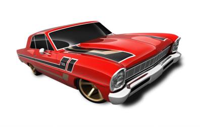 ’66 Chevy Nova - ’13 HW Showroom toy car collectible - Main Image 2