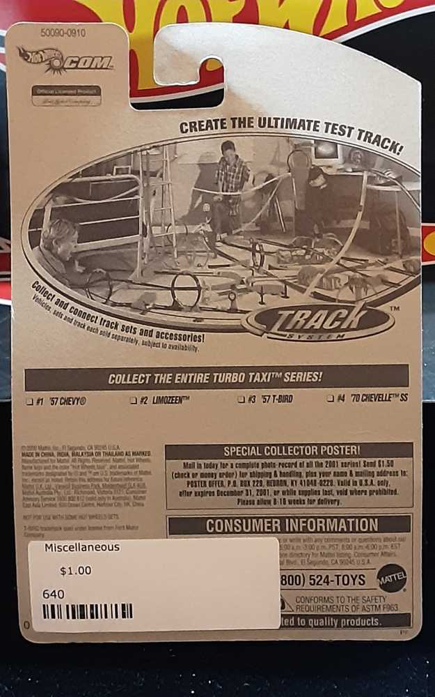 Ford T-Bird 1957 - Turbo Taxi toy car collectible - Main Image 2