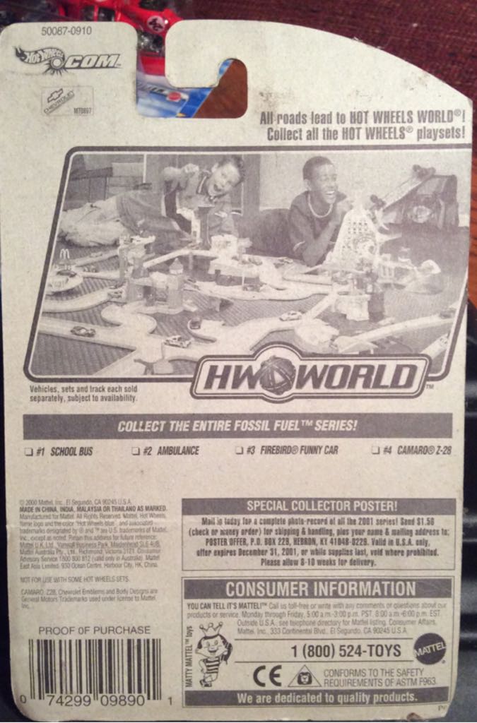 Camaro Z28 - Fossil Fuel Series toy car collectible - Main Image 2