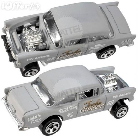 ’55 Chevy Bel Air Gasser Error - HW Showroom toy car collectible - Main Image 2