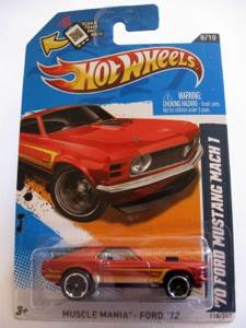 ’70 Ford Mustang Mach 1 - Muscle Mania - Ford ’12 toy car collectible - Main Image 1