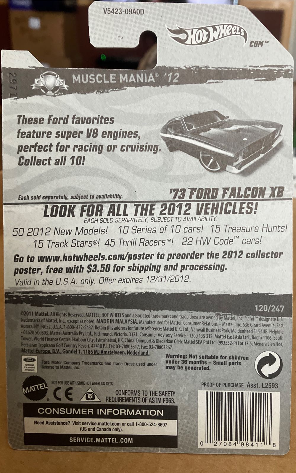1973 Ford Falcon XB - Muscle Mania - Ford toy car collectible - Main Image 2
