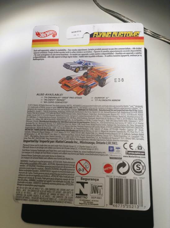 Chevy Monza (’76) - Flying Customs ’12 toy car collectible - Main Image 2