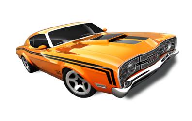 ’69 Mercury Cyclone - HW Showroom toy car collectible - Main Image 2