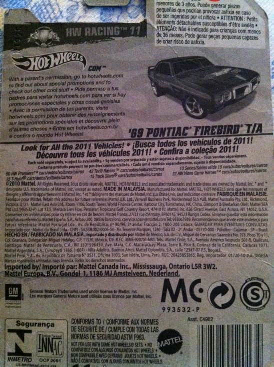 Pontiac Firebird - 12 HW Racing toy car collectible - Main Image 2