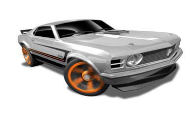 8/10 ‘70 Ford Mustang Mach 1 - 2012 - HW Muscle Mania - Ford™️ toy car collectible - Main Image 2