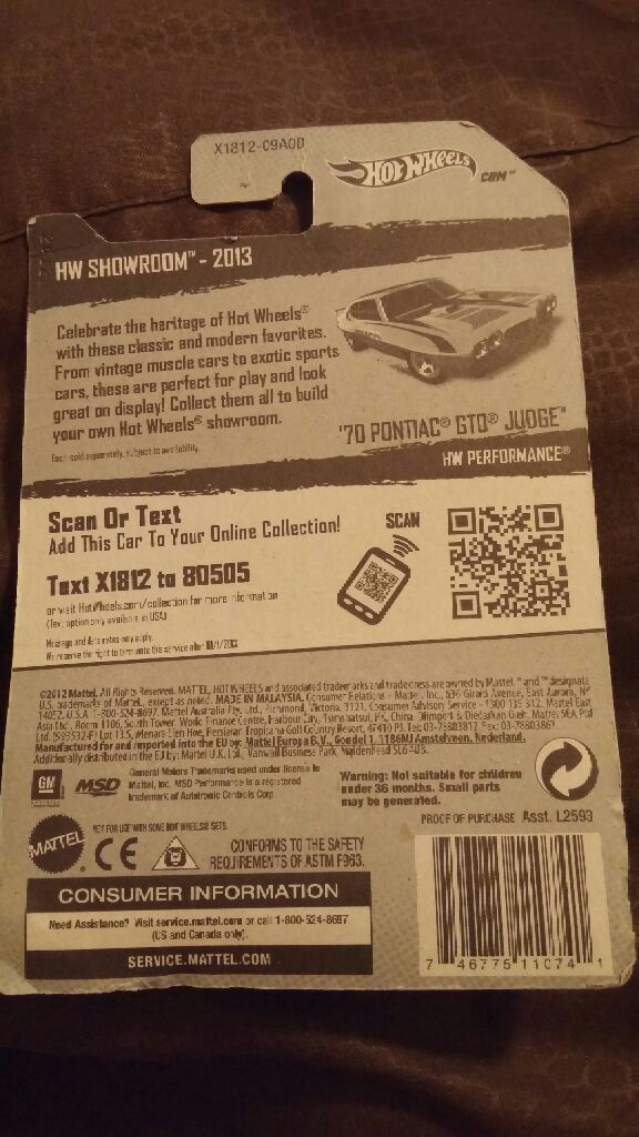 ’70 Pontiac GTO Judge - 2013 HW Showroom - Performance toy car collectible - Main Image 2