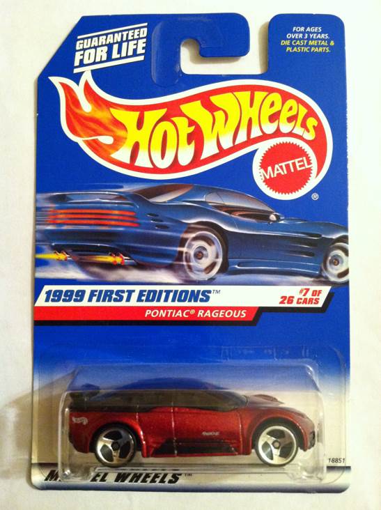 Pontiac Rageous - 1999 First Editions toy car collectible - Main Image 1