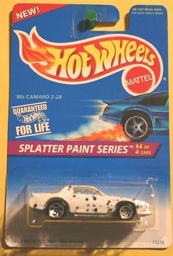 ’80s Camaro Z-28 Hot Wheels Splatter Paint - Splatter Paint Series toy car collectible - Main Image 2