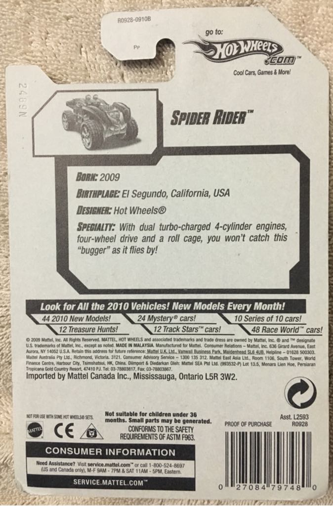 Spider Rider - 2010 New Models toy car collectible - Main Image 2