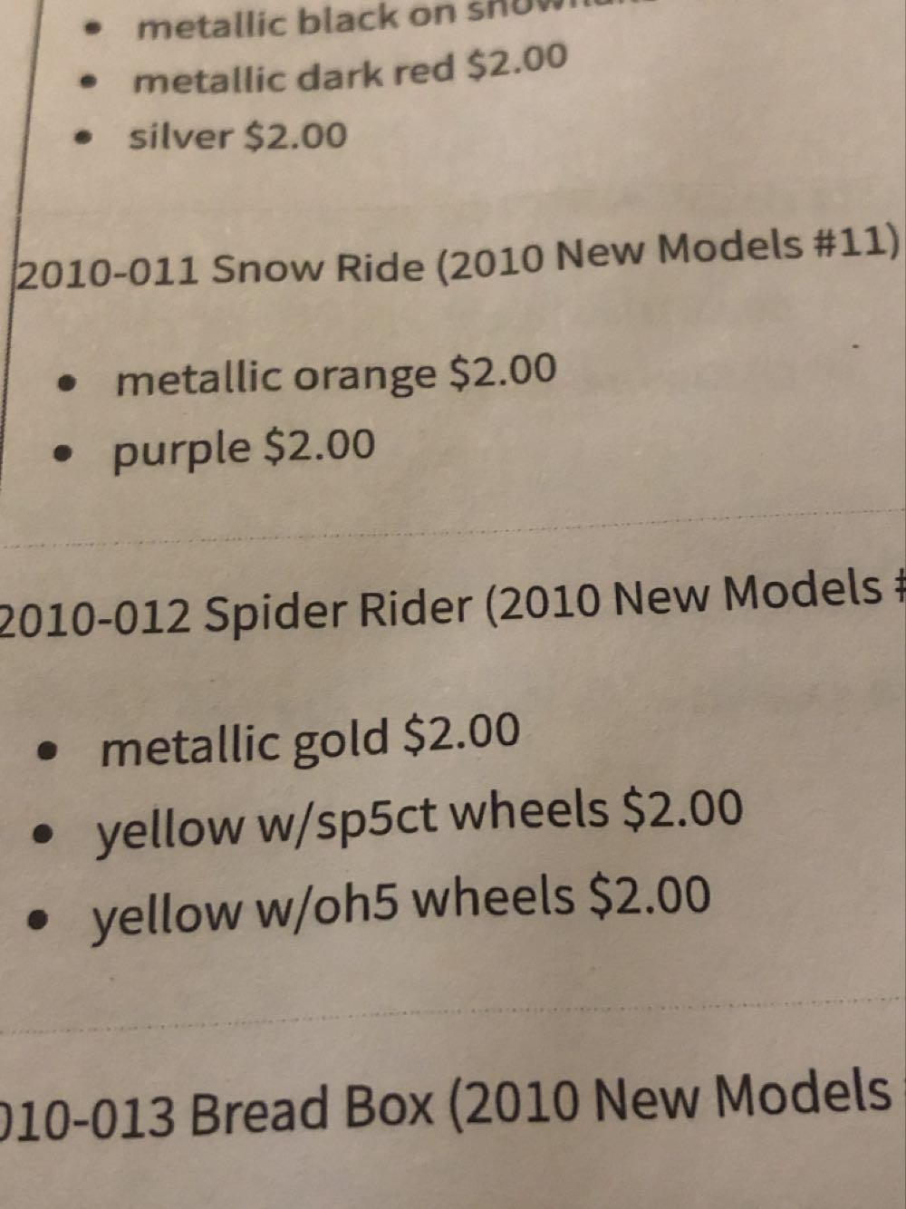 Spider Rider - 2010 New Models toy car collectible - Main Image 3