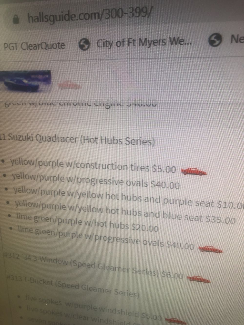 Suzuki Quadracer - 1995 Hot Hubs Series toy car collectible - Main Image 3