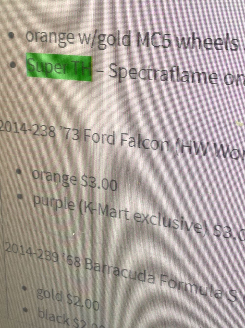 ’73 Ford Falcon XB - ’14 HW Workshop toy car collectible - Main Image 3