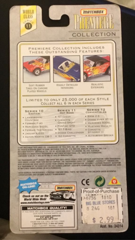 T Bird ’57 - Premiere Collection World Class Series 11 toy car collectible - Main Image 2