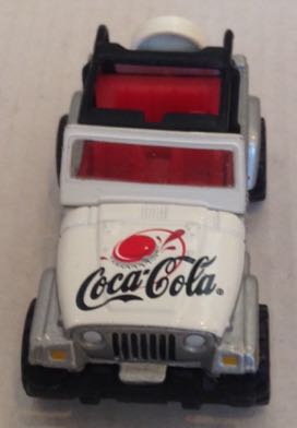 Jeep Wrangler Coca Cola Gris y Blanco - Machtbox toy car collectible - Main Image 2