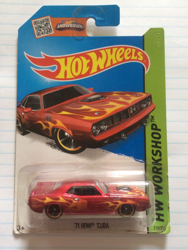’71 HEMI Cuda - HW WORKSHOP - Heat Fleet toy car collectible - Main Image 1