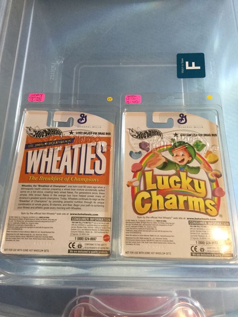 VW Drag Bus Lucky Charms & Wheaties 2003 - 2004 General Mills Promo - Lucky Charms toy car collectible - Main Image 2