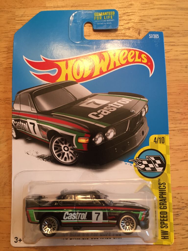 ‘73 BMW 3.0 CSL Race Car - HW Speed Graphics toy car collectible - Main Image 1