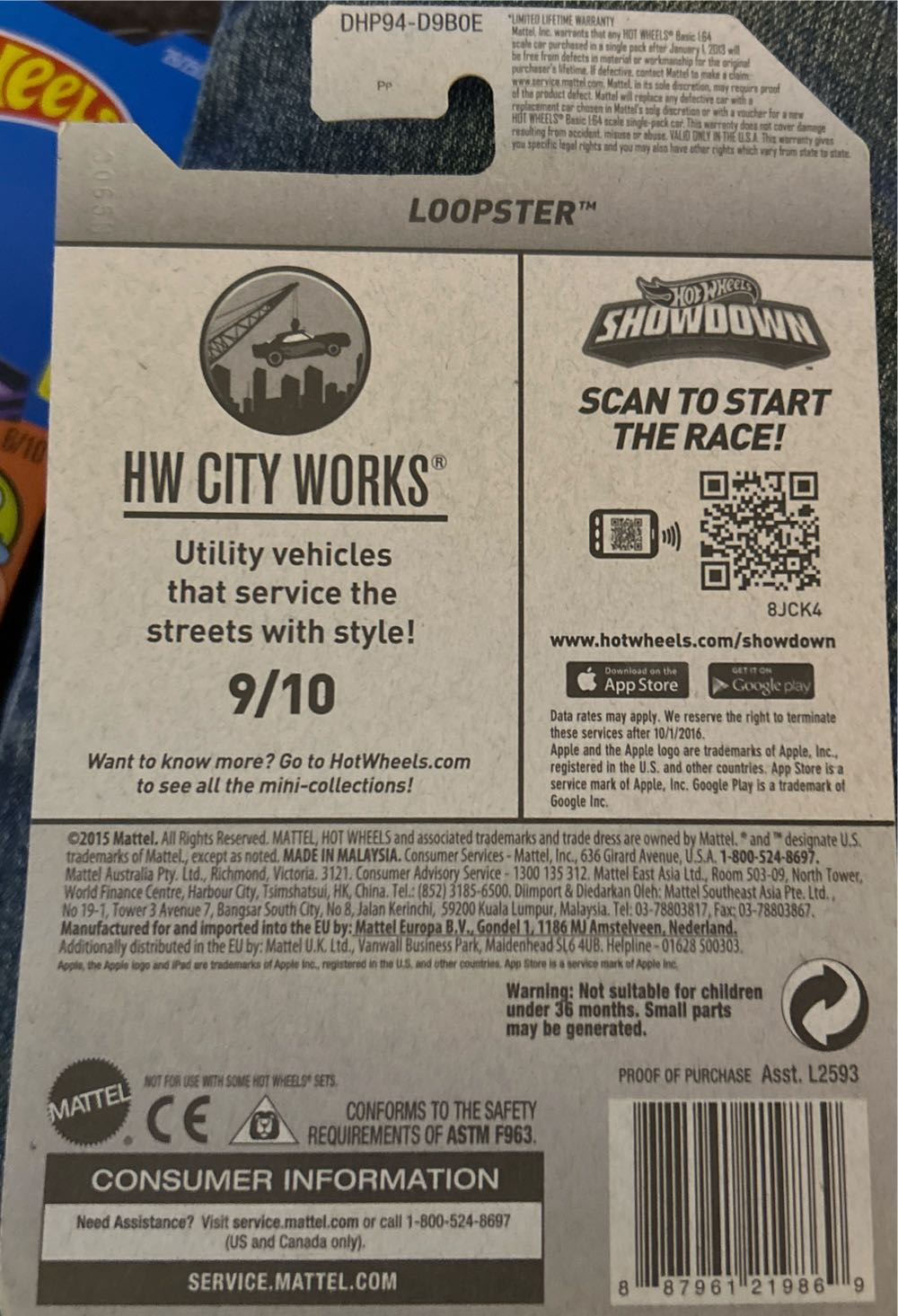 Loopster - HW City Works toy car collectible - Main Image 3