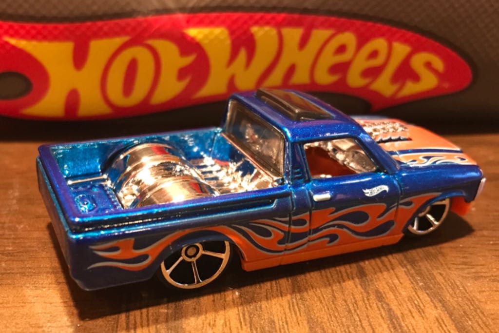 Custom ’72 Chevy Luv - 2016 HW Flames toy car collectible - Main Image 2