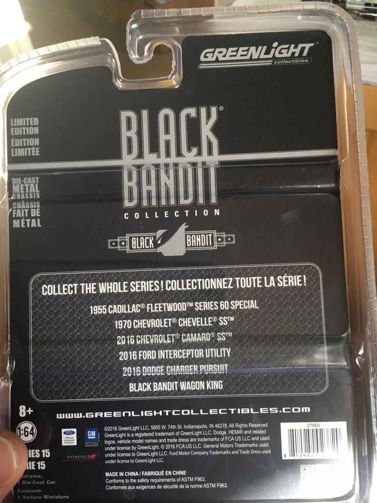 GL - 1970 Chevrolet Chevelle SS - 2016 GL - Black Bandit Series 15 toy car collectible - Main Image 2