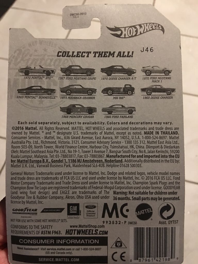 1968 Mercury Cougar (2014) - Vintage American Muscle toy car collectible - Main Image 2