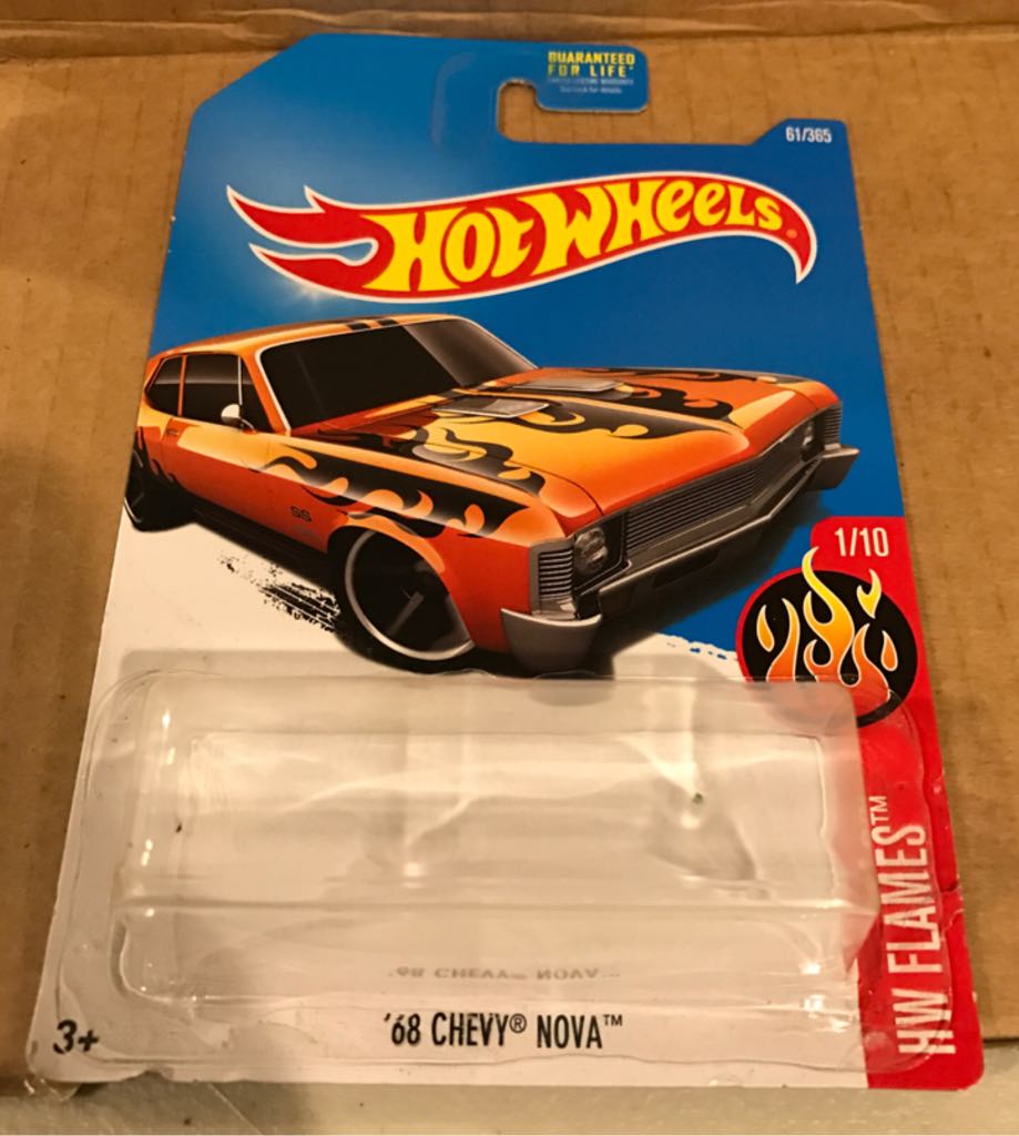 Chevy Nova ’68 - ’17 HW Flames toy car collectible - Main Image 2