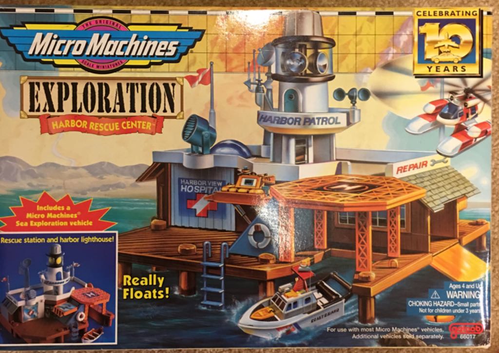 Micro Machines Exploration Harbor Rescue Center  toy car collectible - Main Image 1