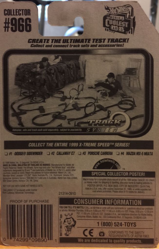 Callaway C7 - X-treme Speed Series toy car collectible - Main Image 2