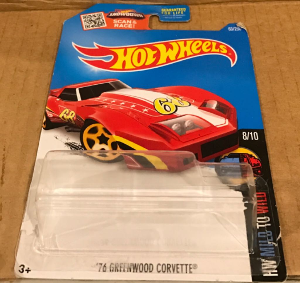 Corvette Greenwood ’76 - ’16 HW Mild To Wild toy car collectible - Main Image 2