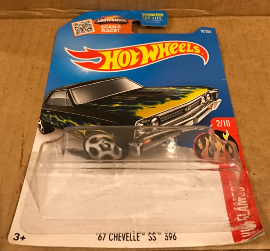 Chevelle Ss 396 ’67 - ’16 HW Flames toy car collectible - Main Image 2