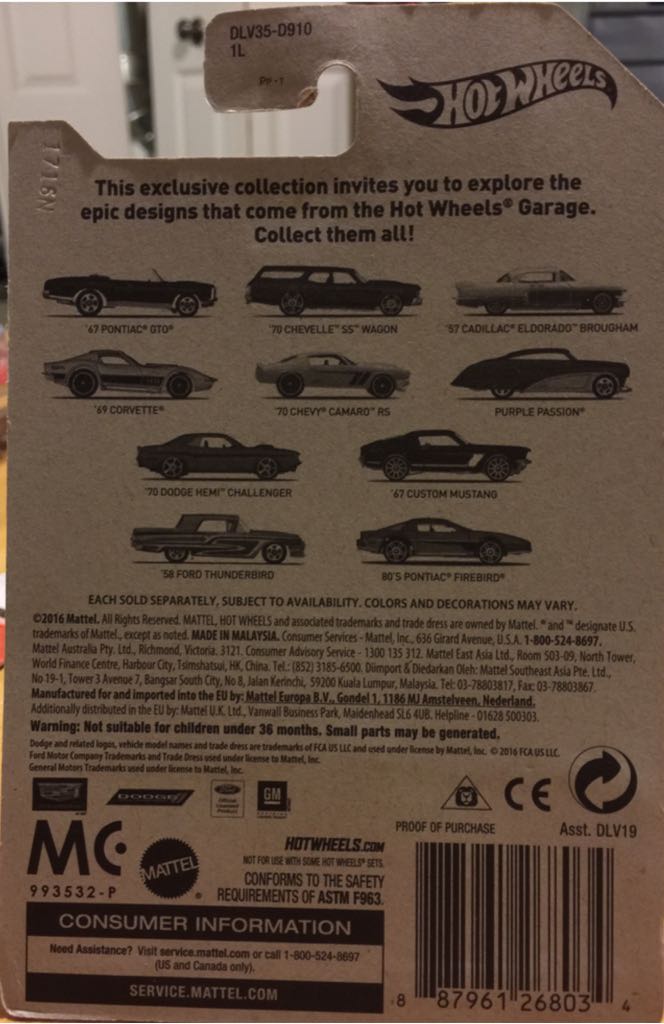 1969 Corvette DLV35-D9101L  toy car collectible - Main Image 2