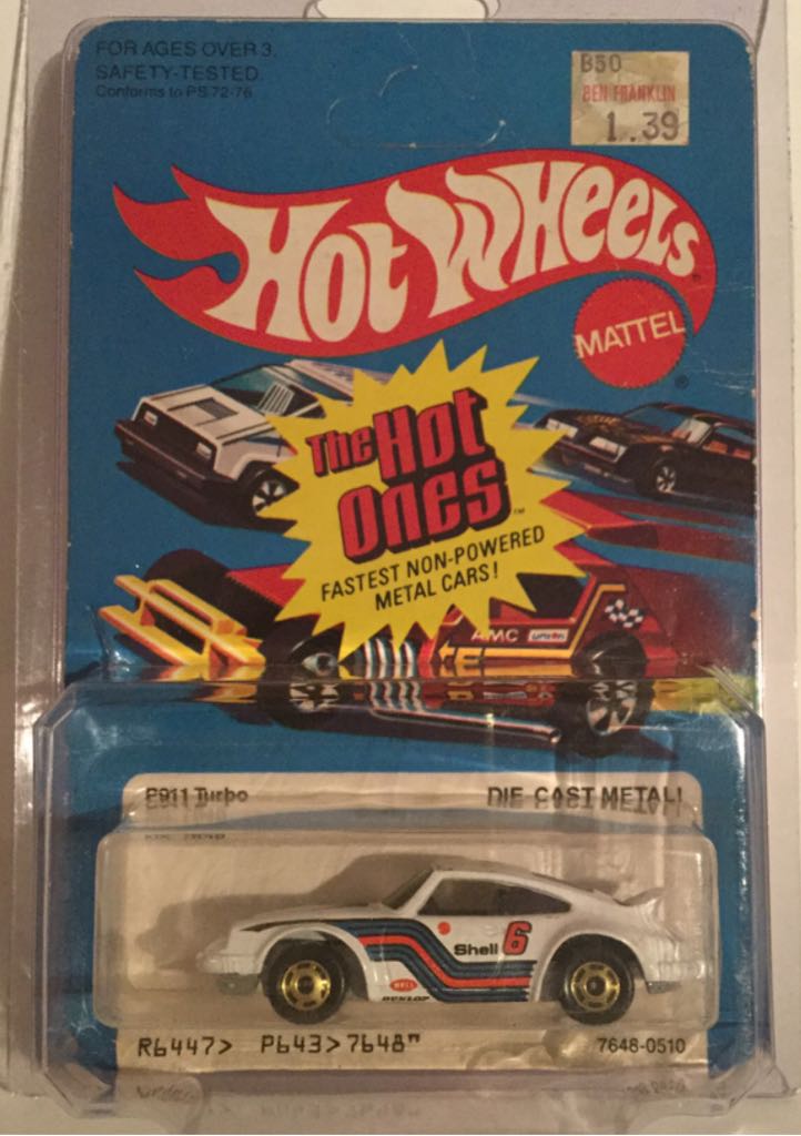 Hot Wheels 1980 Hot Ones P-911 Turbo - Hot Wheels - The Hot Ones toy car collectible - Main Image 1