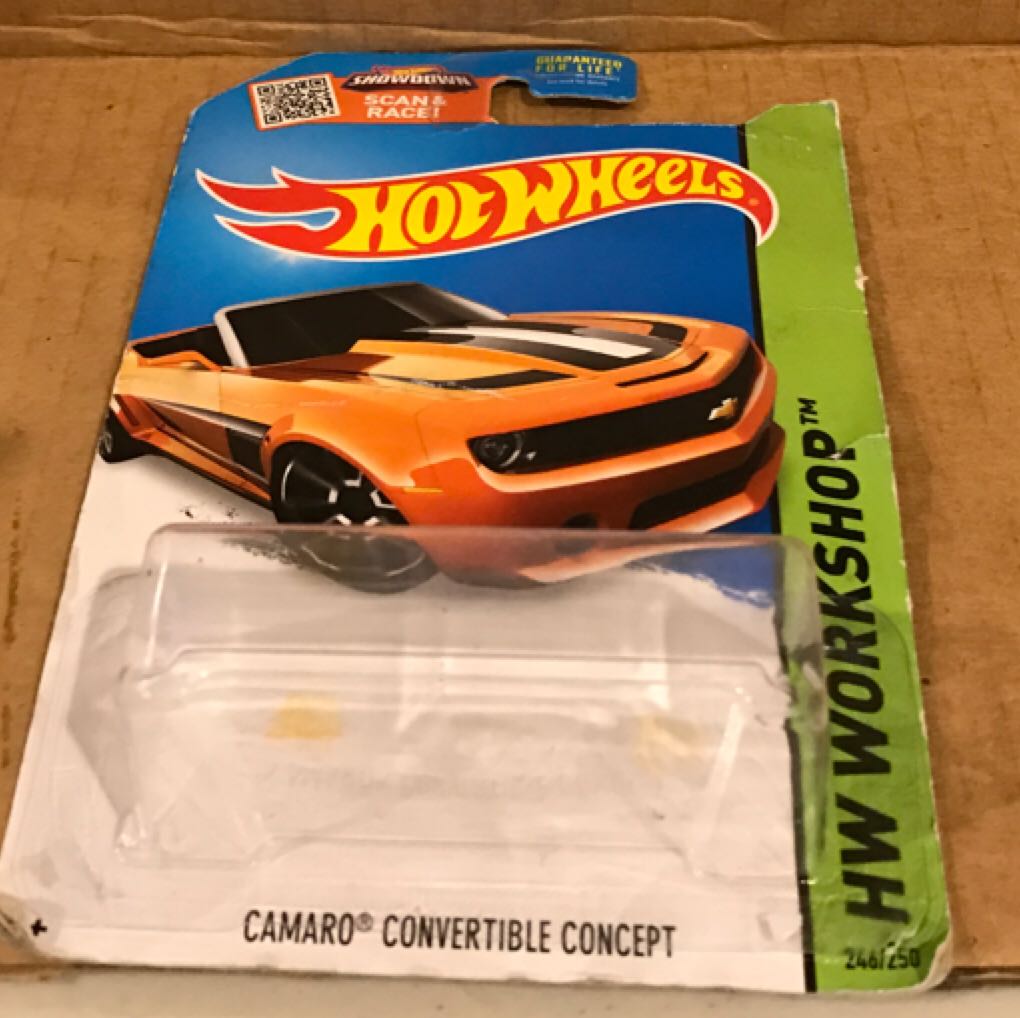Chevy Camaro Convertible Concept - HW WORKSHOP toy car collectible - Main Image 2