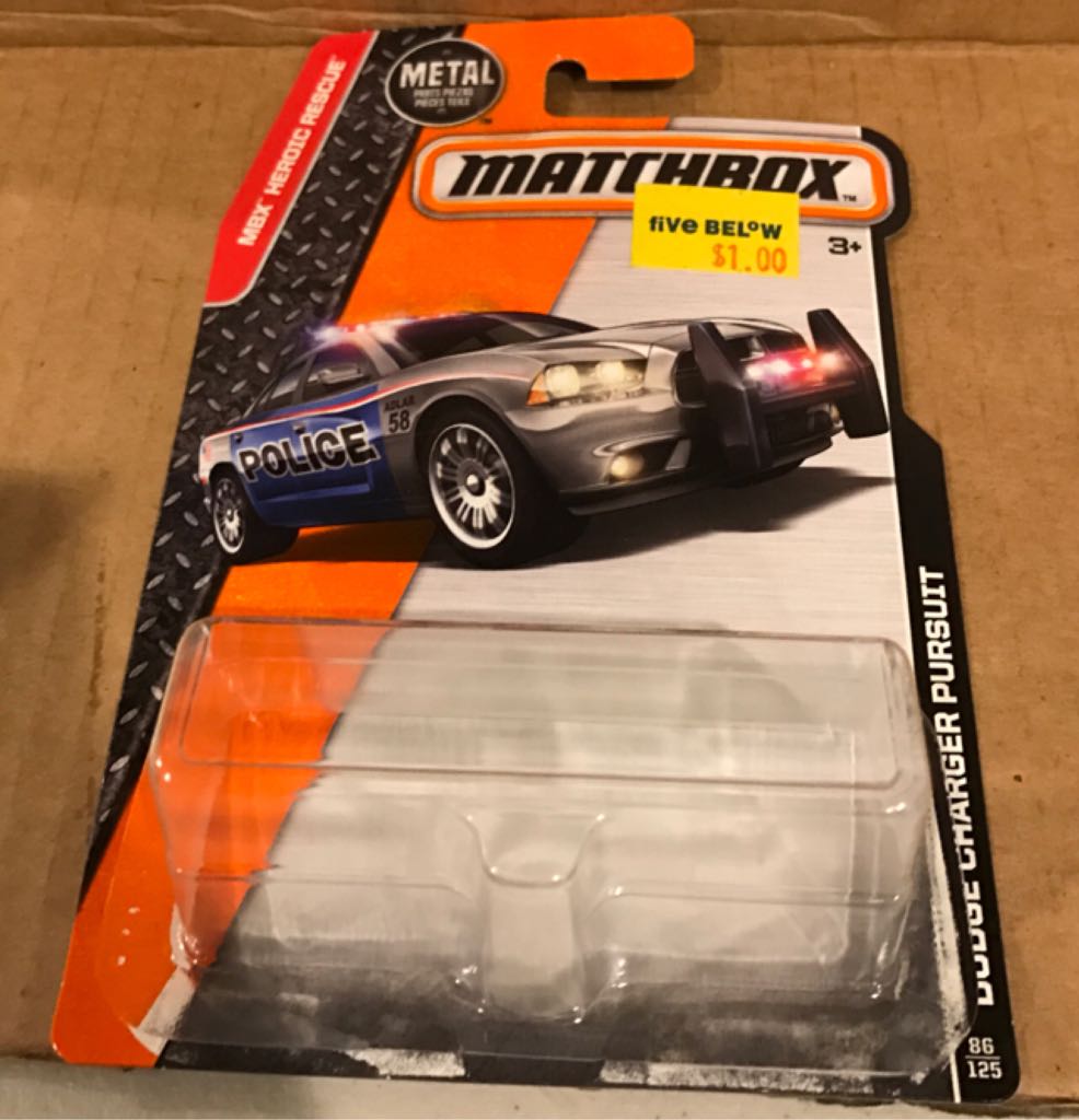 Dodge Charger Pursuit - MBX Herioc Rescue toy car collectible - Main Image 2