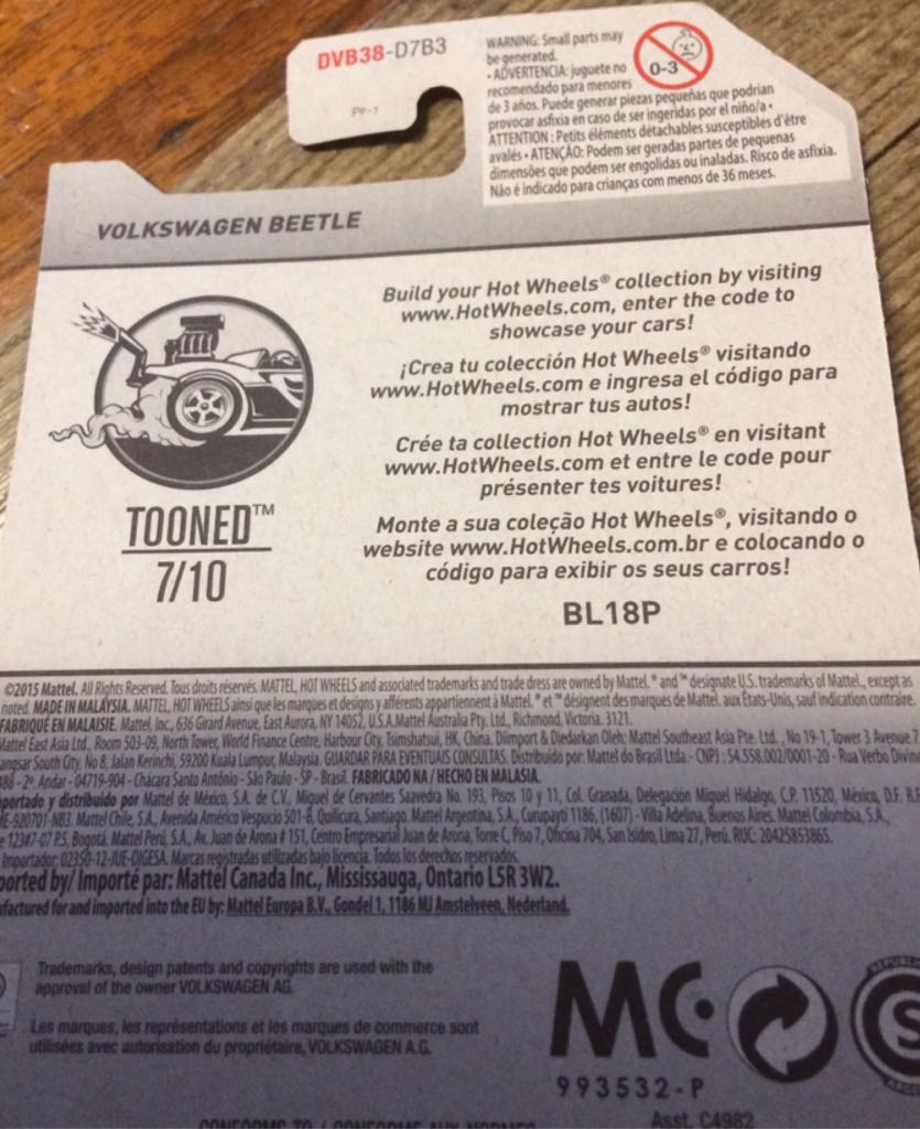 Volkswagon Beetle - Tooned toy car collectible - Main Image 2