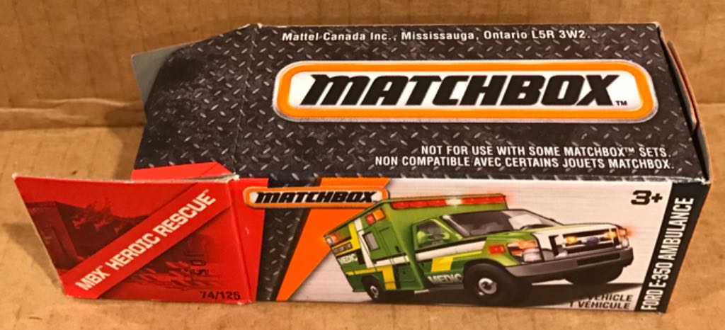 Ford E-350 Ambulance - MBX Herioc Rescue toy car collectible - Main Image 2