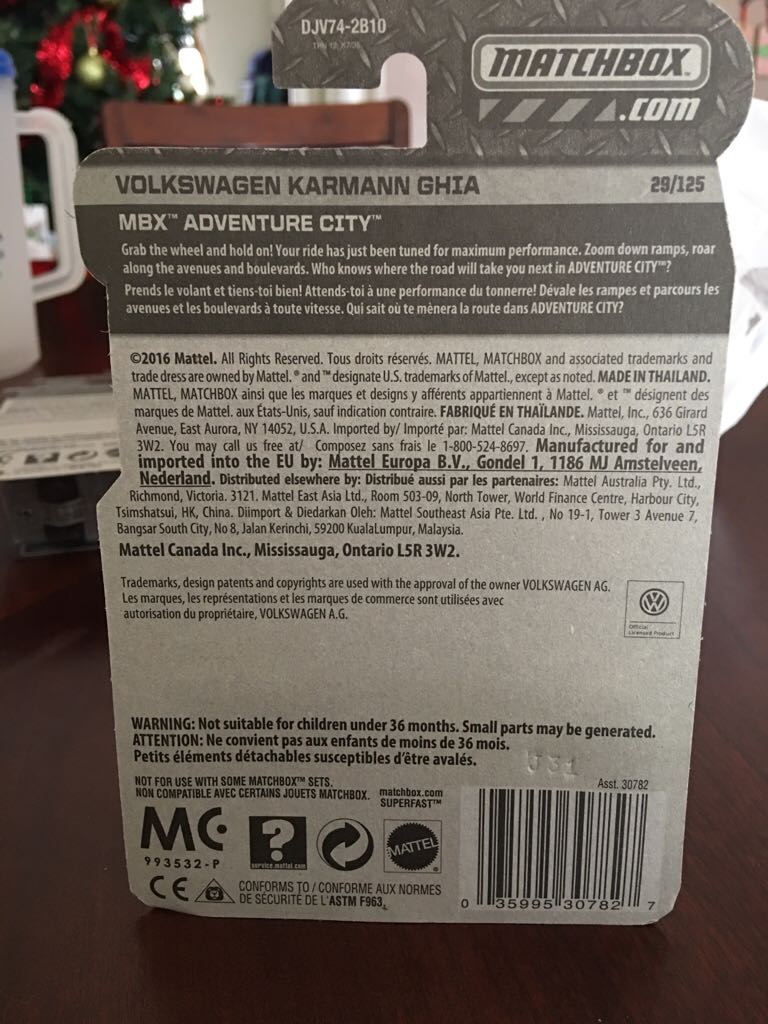 Volkswagon Karma Ghia MB  toy car collectible - Main Image 2