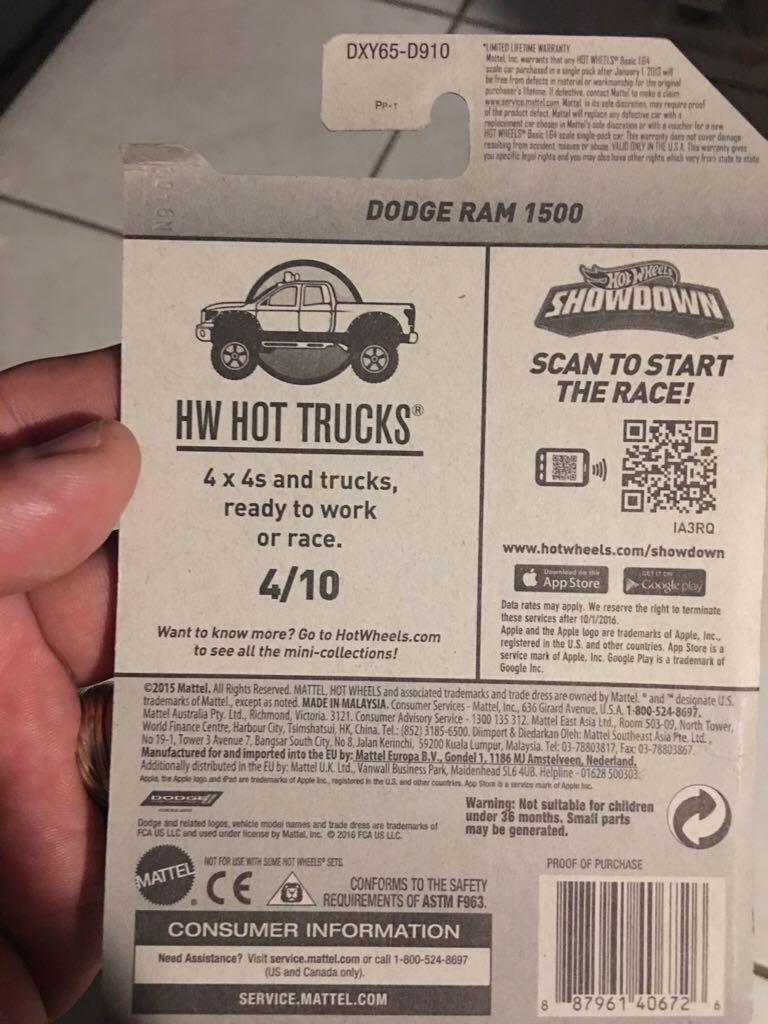 Dodge Ram 1500 - ERRORS toy car collectible - Main Image 2