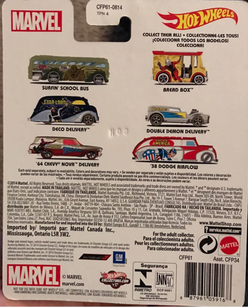 DECO DELIVERY~POP CULTURE: MARVEL - 2014-POP CULTURE toy car collectible - Main Image 2