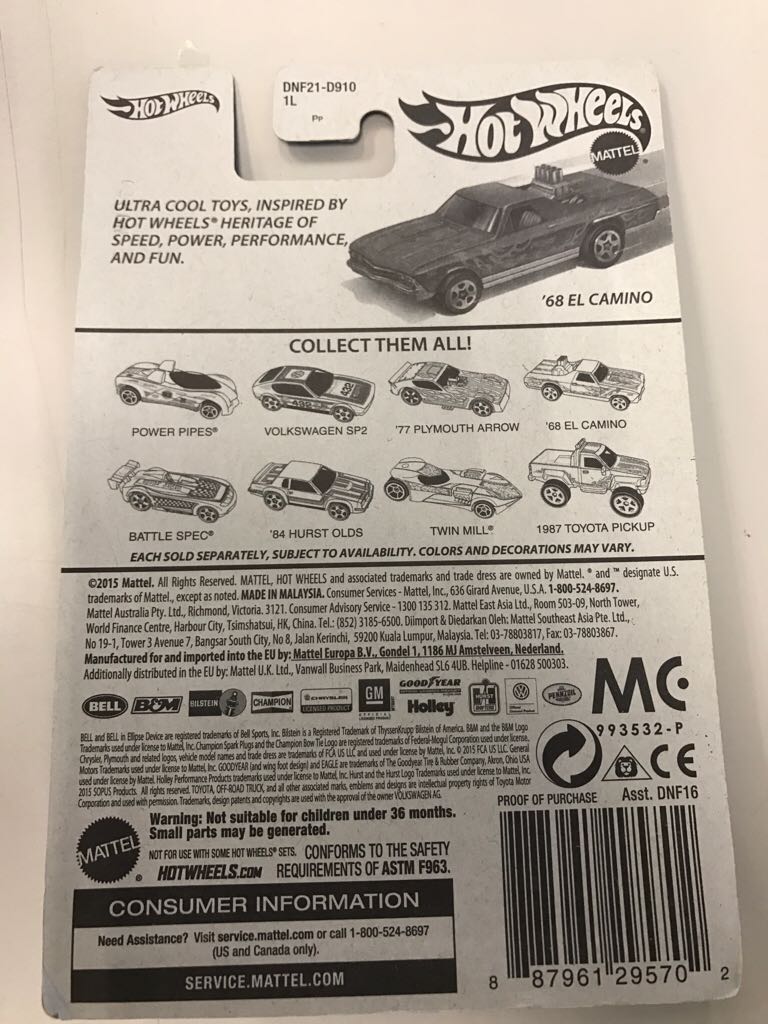 chevy El Camino - HW toy car collectible - Main Image 2