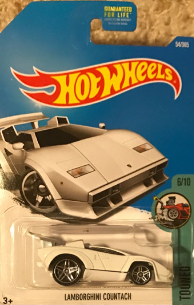 Lamborghini Countach - 2017 HW Tooned toy car collectible - Main Image 1